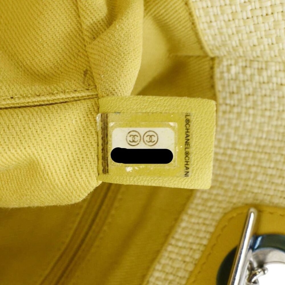 Chanel Deauville Straw Raffia Tote Bag Yellow - Picture 13 of 13